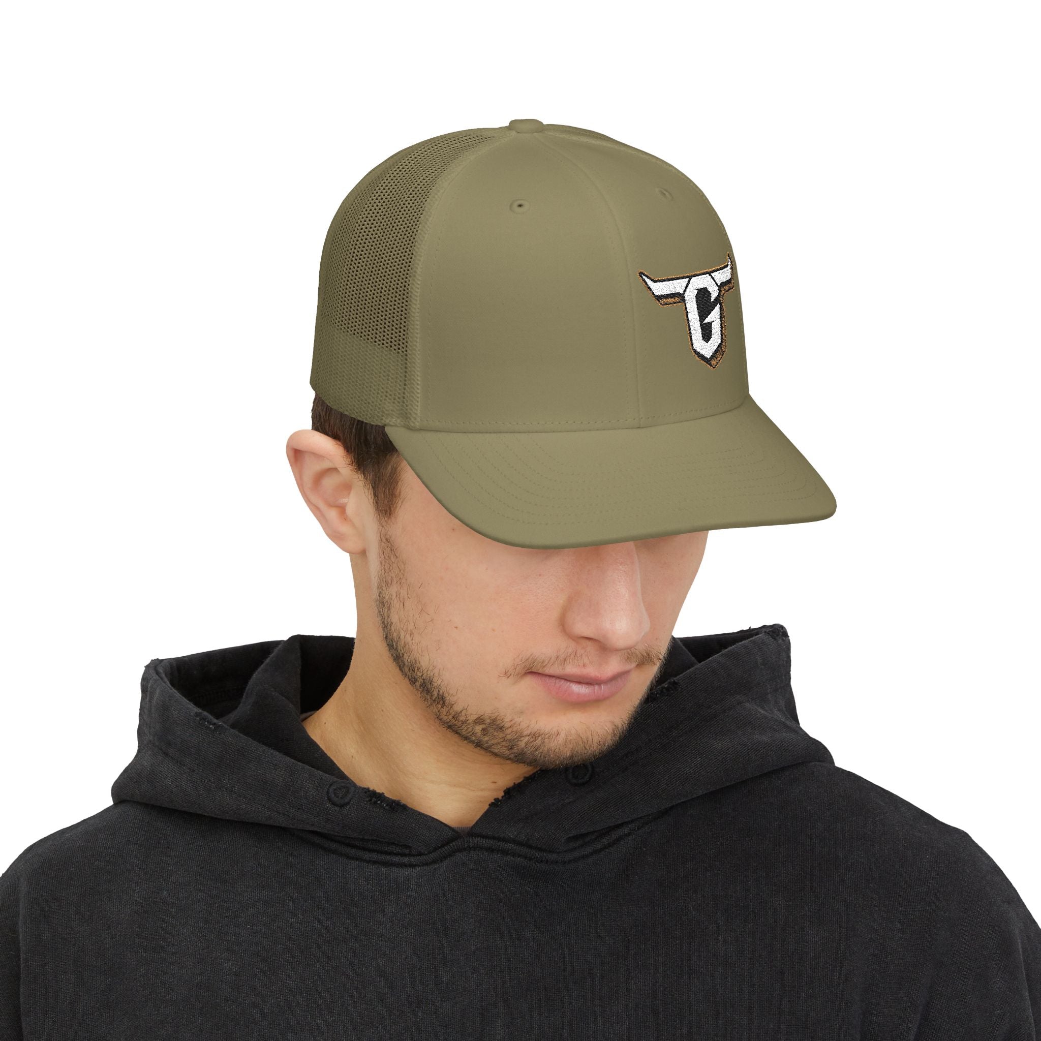 Tyler Garrett Bullhorns Logo Trucker Hat