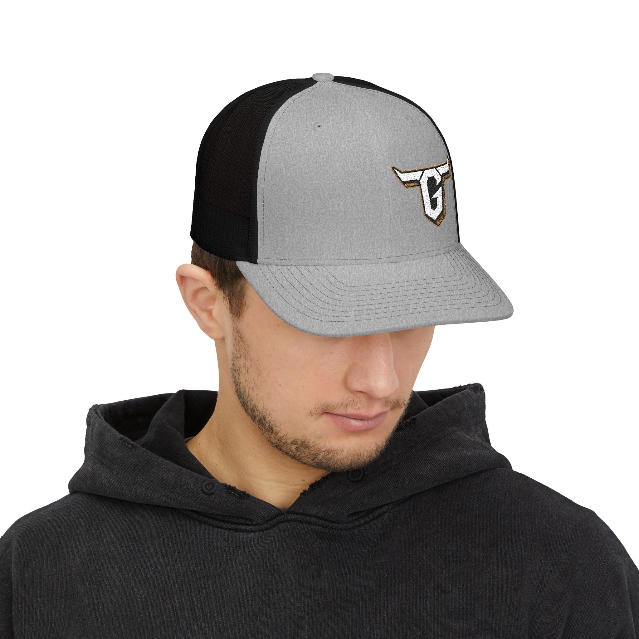 Tyler Garrett Bullhorns Logo Trucker Hat