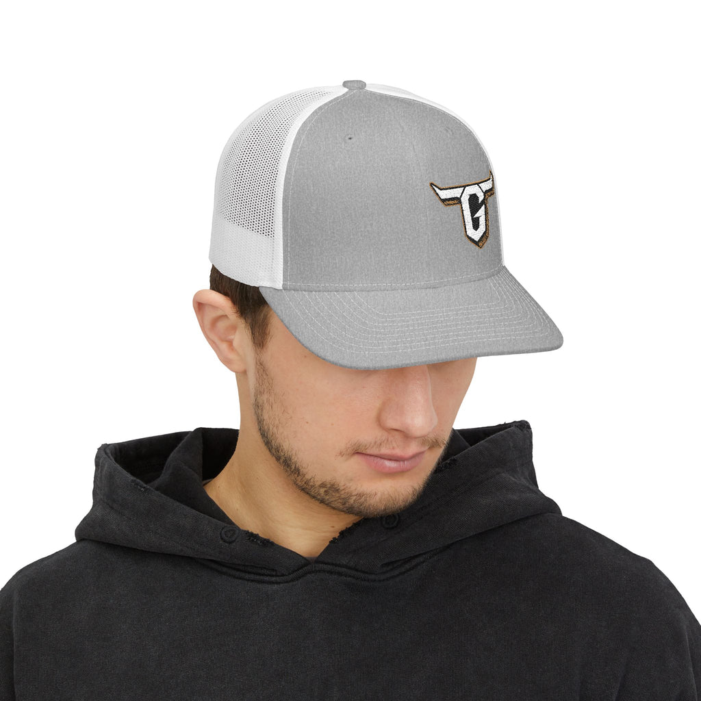 Tyler Garrett Bullhorns Logo Trucker Hat
