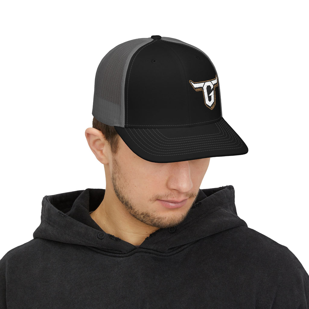 Tyler Garrett Bullhorns Logo Trucker Hat